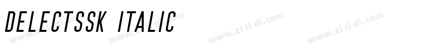 DelectSSK Italic字体转换